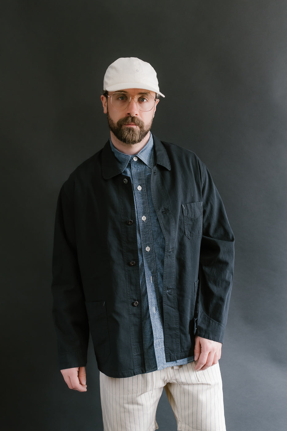 3125-VTC - Post Chinois Travail Vintage Twill - Charcoal