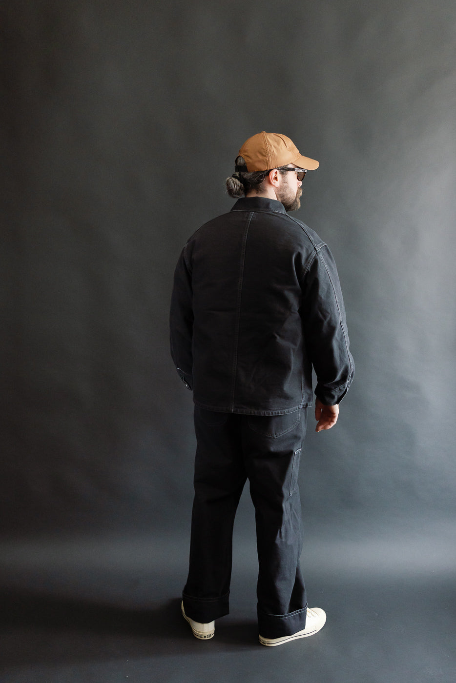 3133-PCB - Post 46 Coverall Pigment Dyed Canvas - Washed Black | Dant