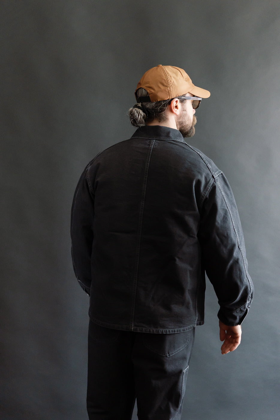 3133-PCB - Post 46 Coverall Pigment Dyed Canvas - Washed Black | Dant