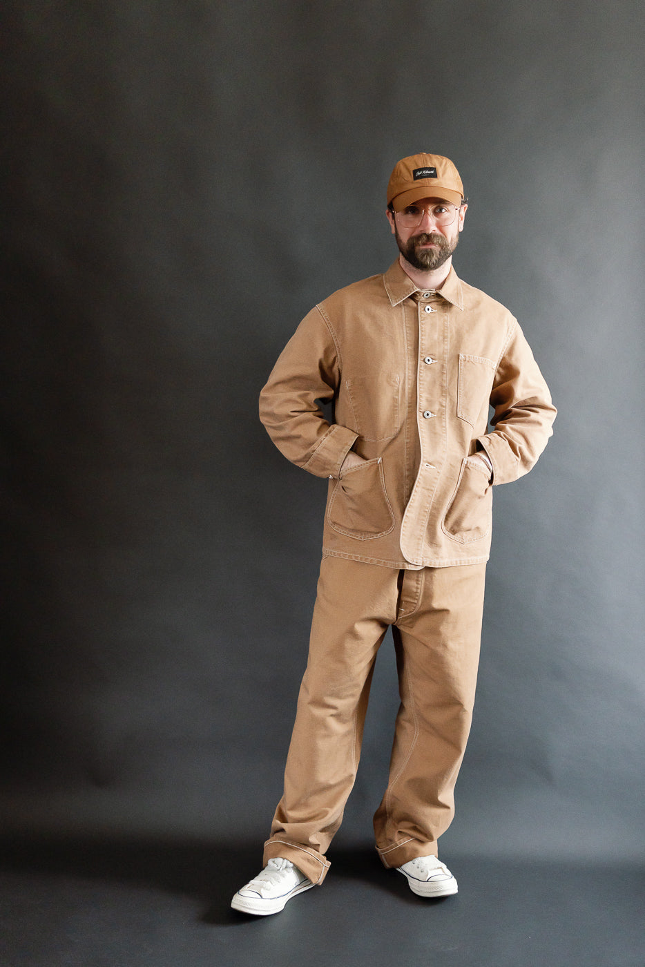 ジャケット・アウター POST46 pigment dyed canvas washedbrown M POST 46 : pigment dyed canvas washed brown – Blue Works Vintage