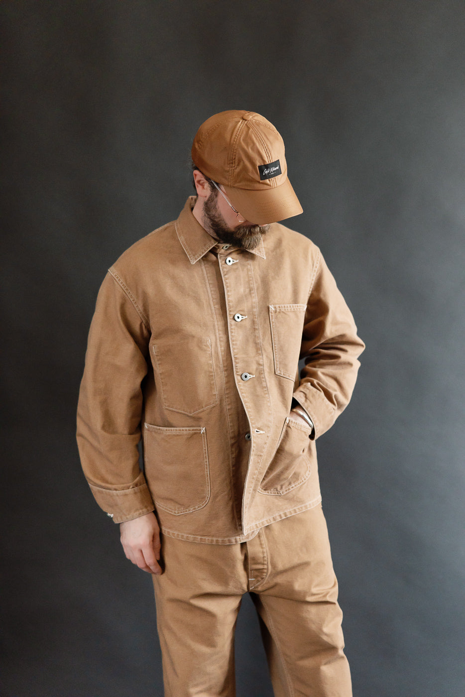 REDDISHBROWN カバーオール　42 3133-PCR - Post 46 Coverall Pigment Dyed Canvas - Washed Brown | Dant