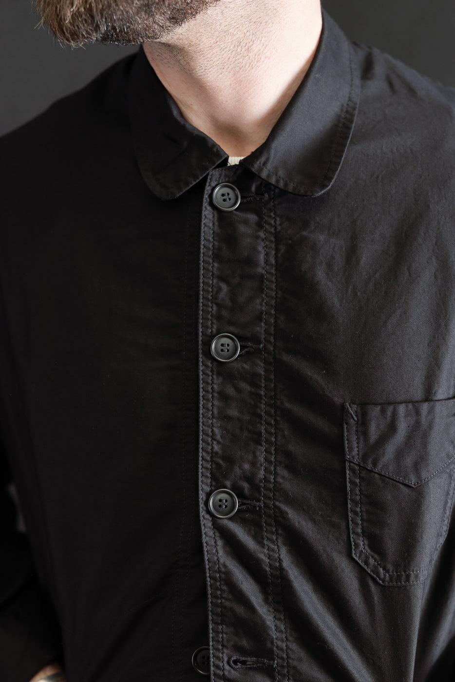 Close-up of male model 5'9