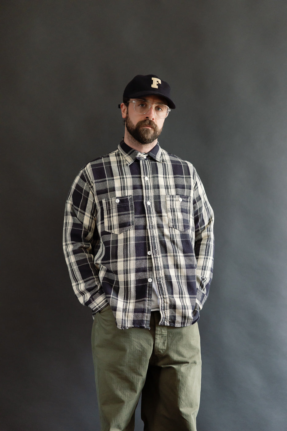 3217-FP1 - St. Louis Cotton Flannel Plaid - Grey | Dant
