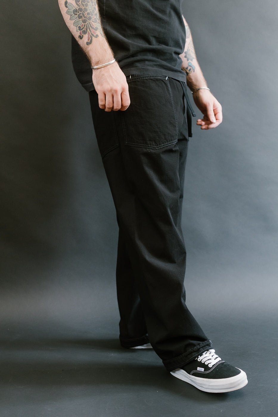 3313-DRC - E-Z Army-Navy Pants 2 Ripstop Dobby - Charcoal
