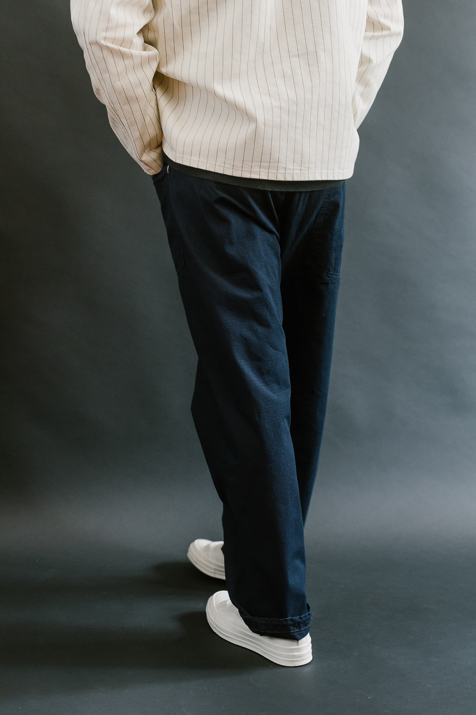 3313-DRI - E-Z Army-Navy Pants 2 Ripstop Dobby - Indigo Deep Wash