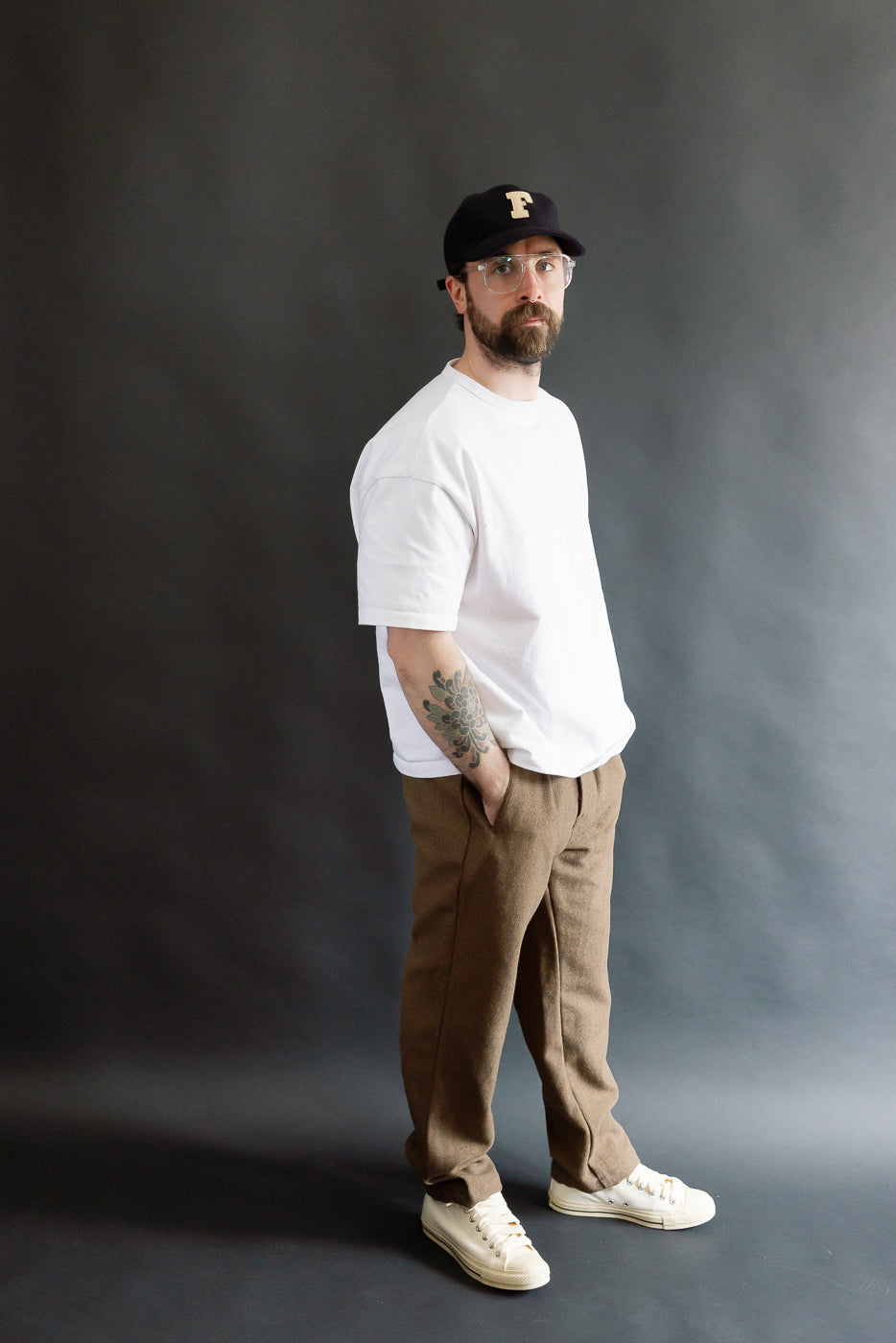 3315-BTB - EZ Lax 4 Basket Tweed Pants - Brown | Dant