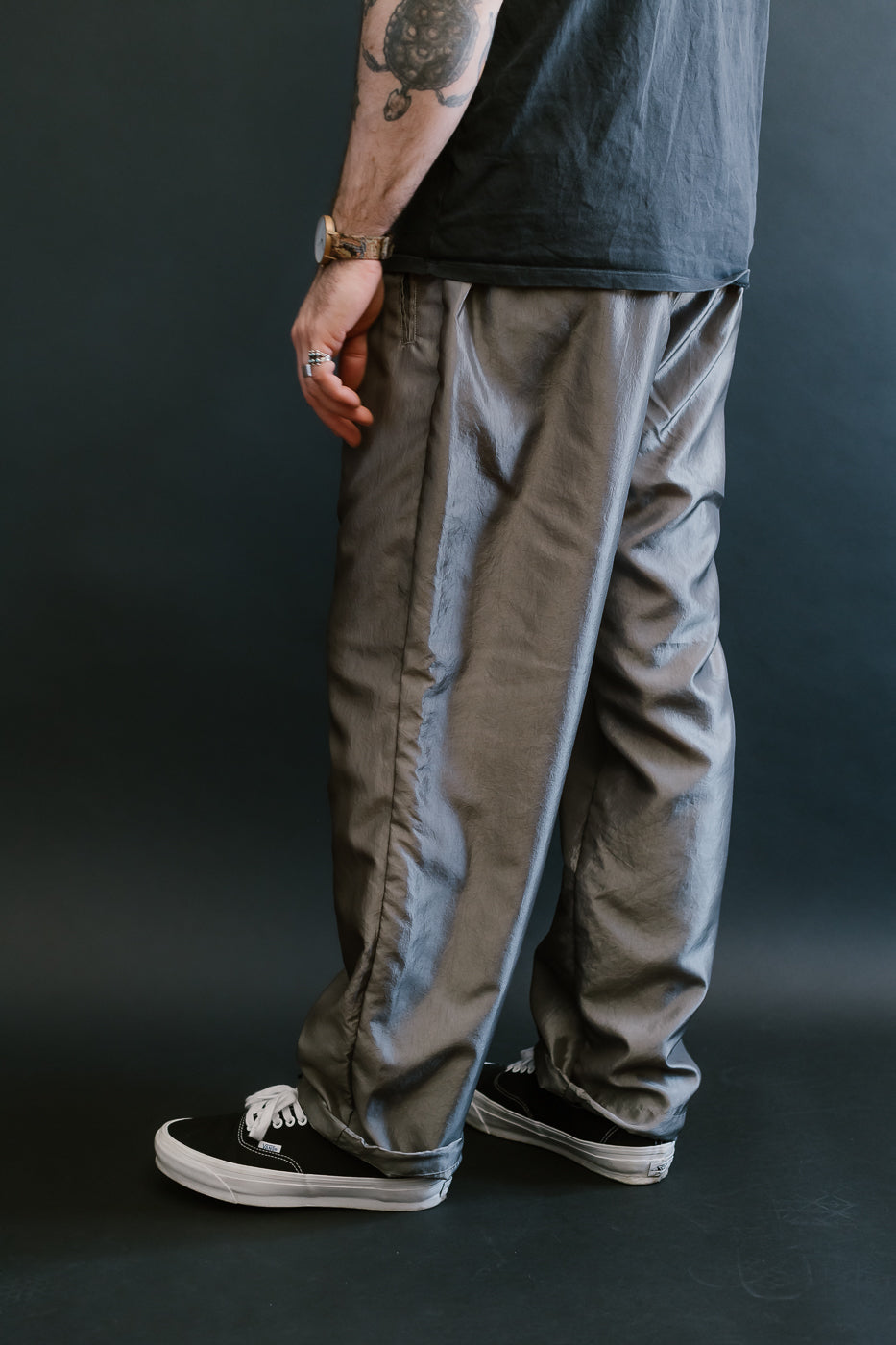 3315-MTS - E-Z Lax 4 Metallic Taffeta - Silver Grey