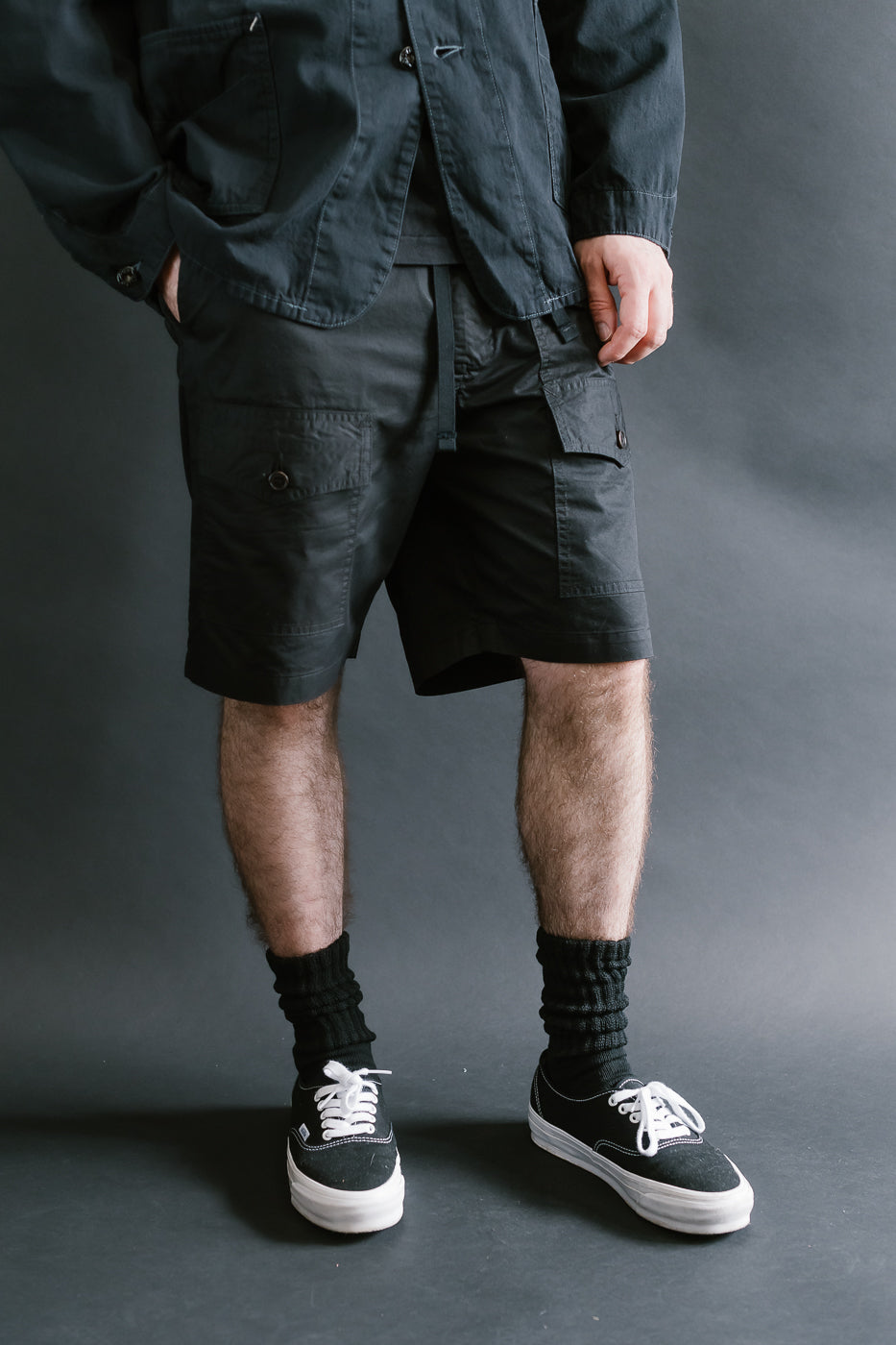 3322S-MP4 - Town & Country Shorts Medium Weight Poplin - Black