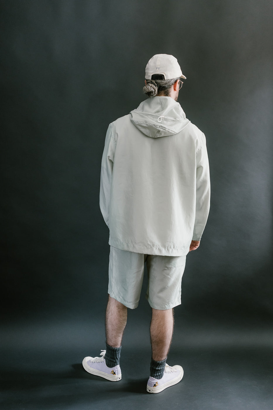 3127-MTG - Town & Country Parka Metallic Taffeta - Green
