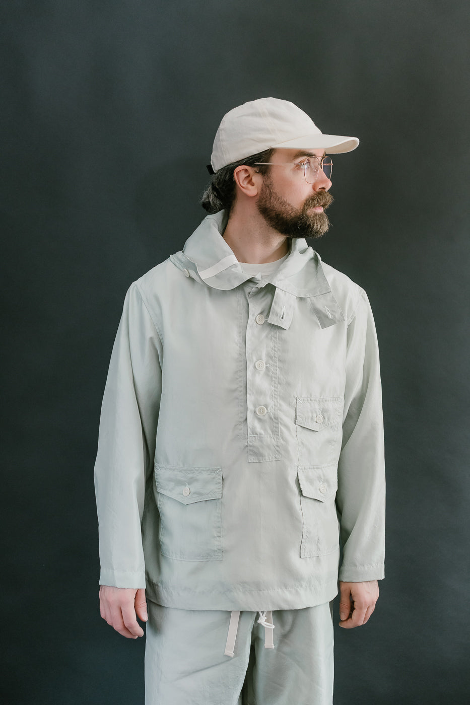 3127-MTG - Town & Country Parka Metallic Taffeta - Green