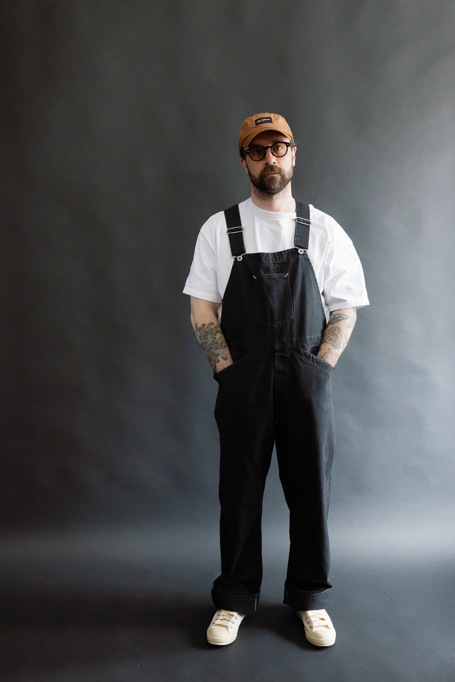 3401-PCB - Post 46 Overalls Pigment Dyed Canvas - Black | Dant