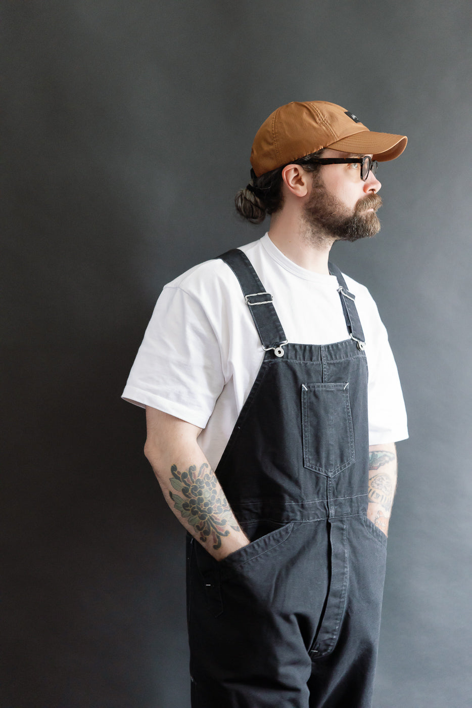 3401-PCB - Post 46 Overalls Pigment Dyed Canvas - Black | Dant