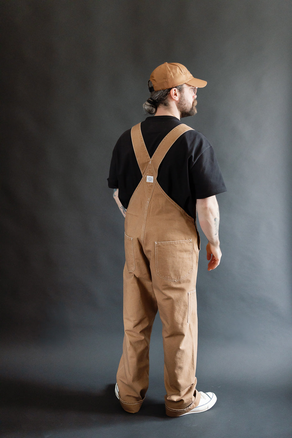 3401-PCR - Post 46 Overalls Pigment Dyed Canvas - Washed Brown | Dant