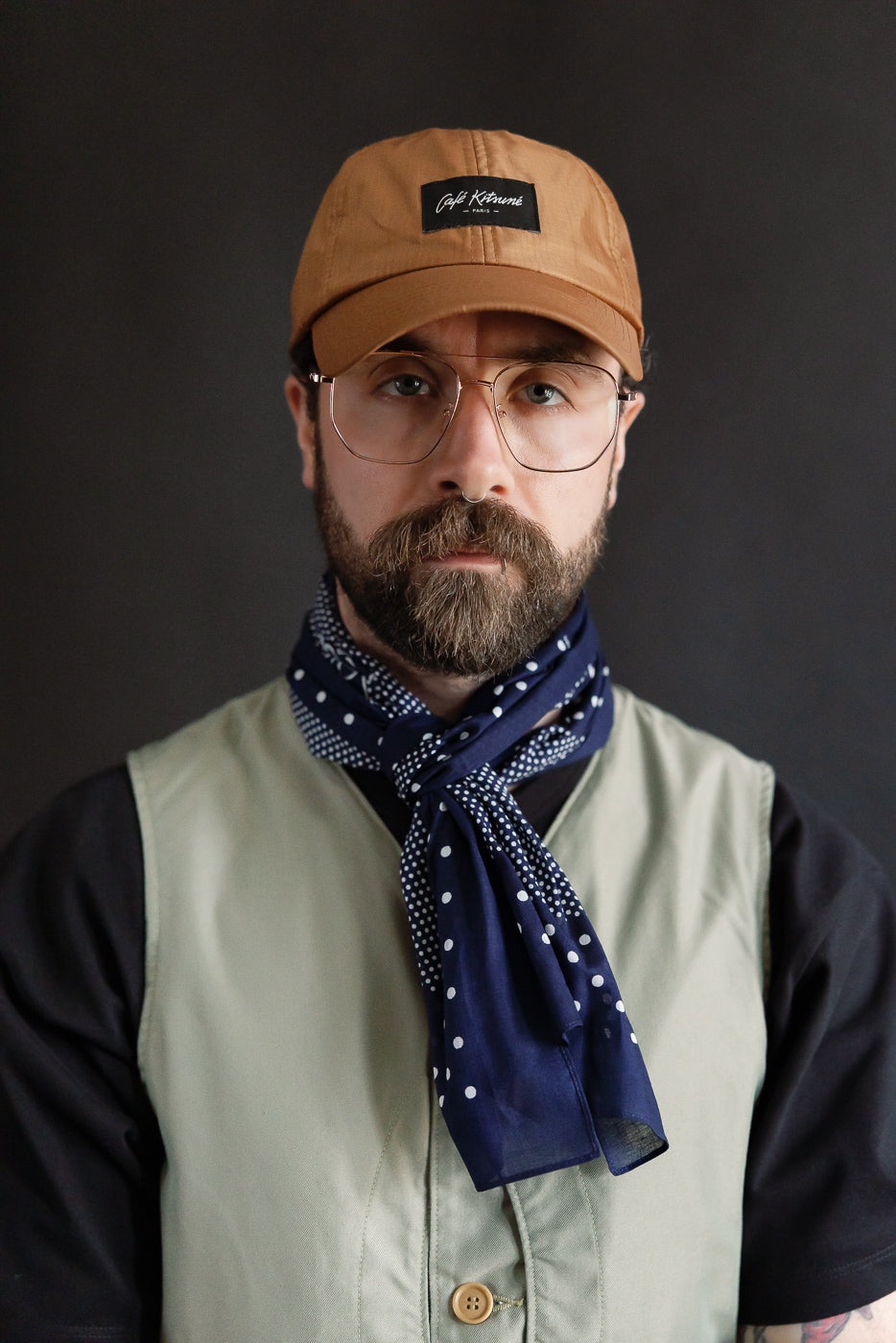 Close-up of male model 5'9