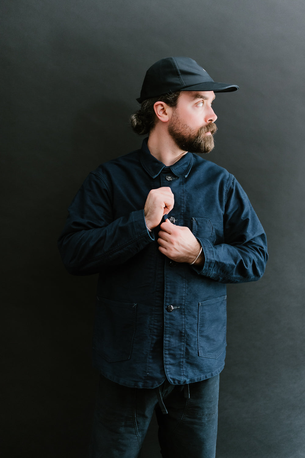 1101-MI - No. 1 Jacket Vintage Moleskin - Indigo