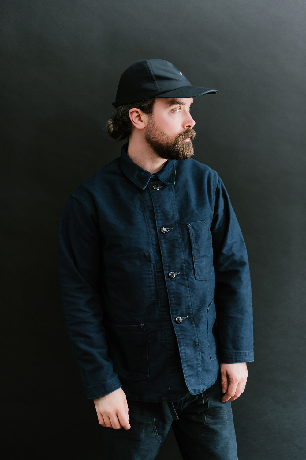 1101-MI - No. 1 Jacket Vintage Moleskin - Indigo