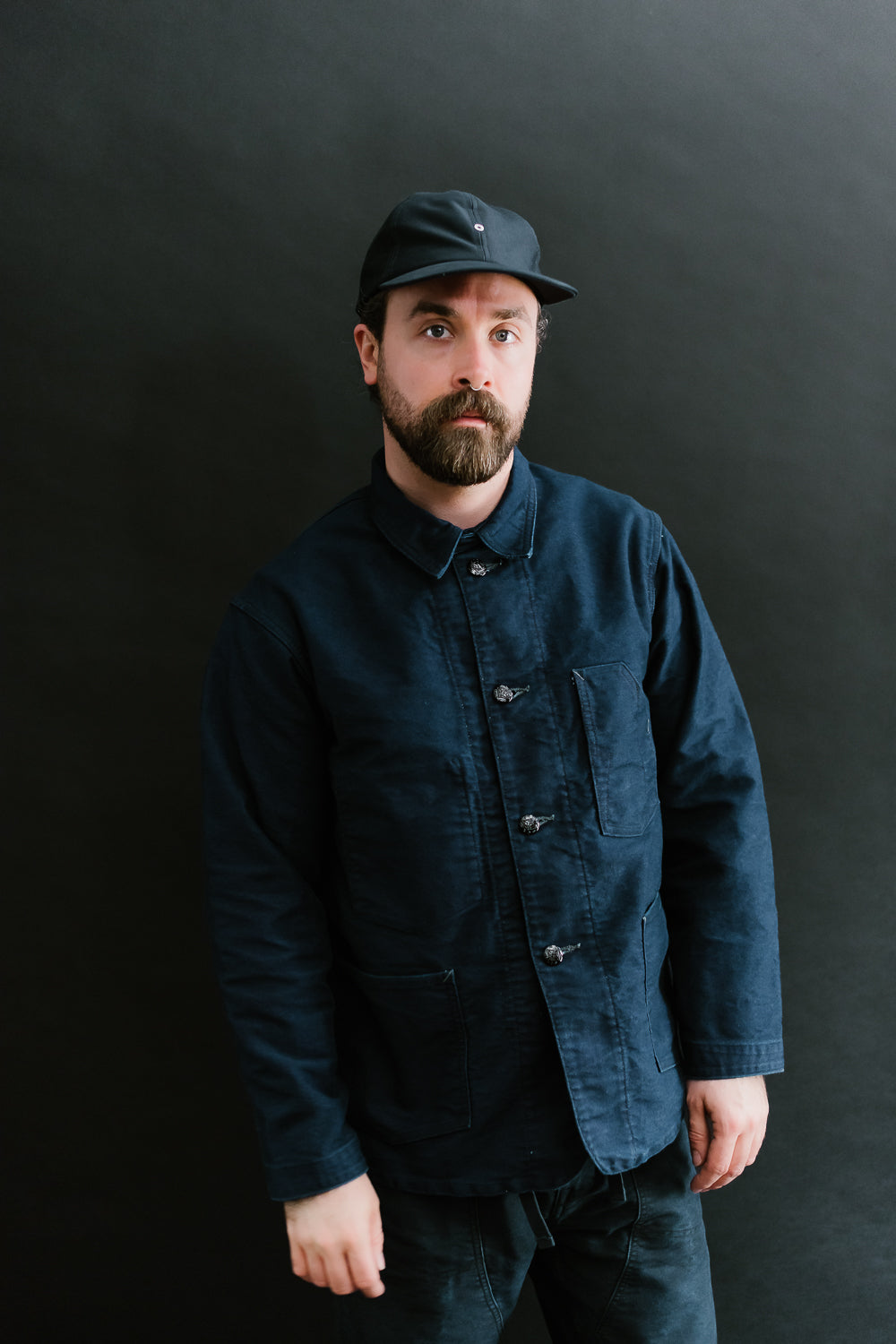 1101-MI - No. 1 Jacket Vintage Moleskin - Indigo