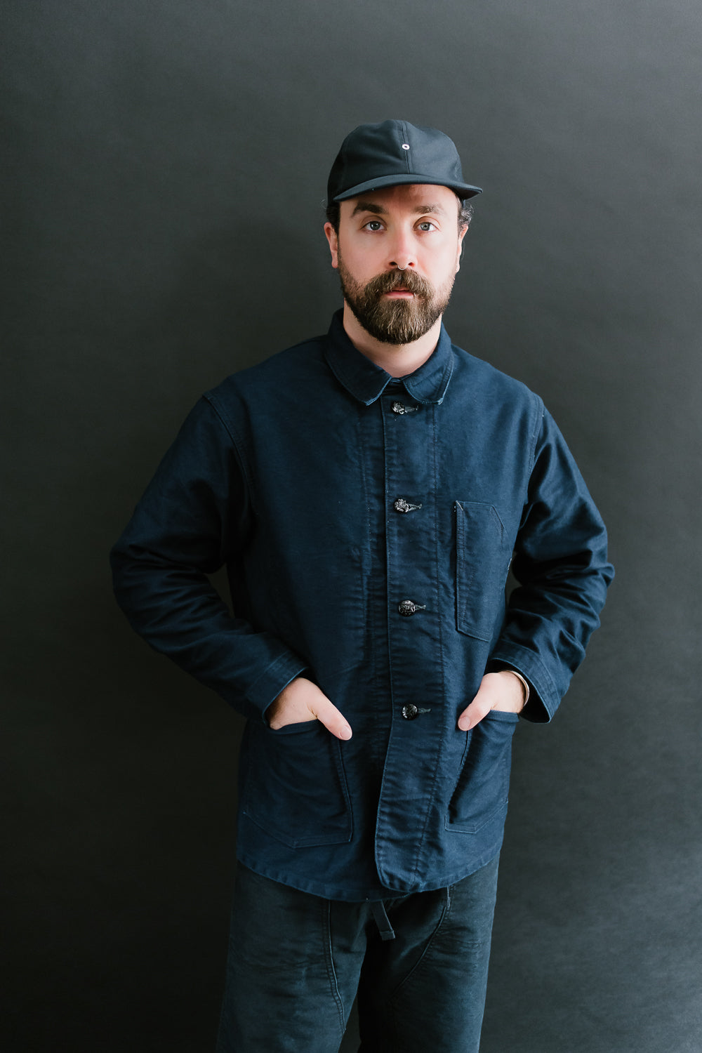 1101-MI - No. 1 Jacket Vintage Moleskin - Indigo
