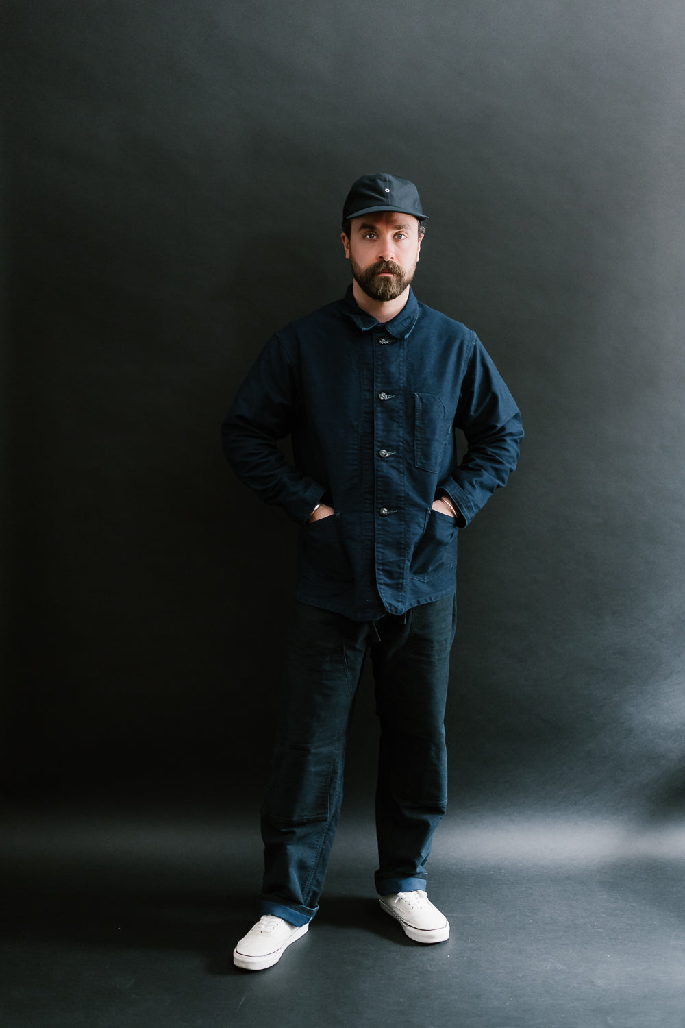 1101-MI - No. 1 Jacket Vintage Moleskin - Indigo