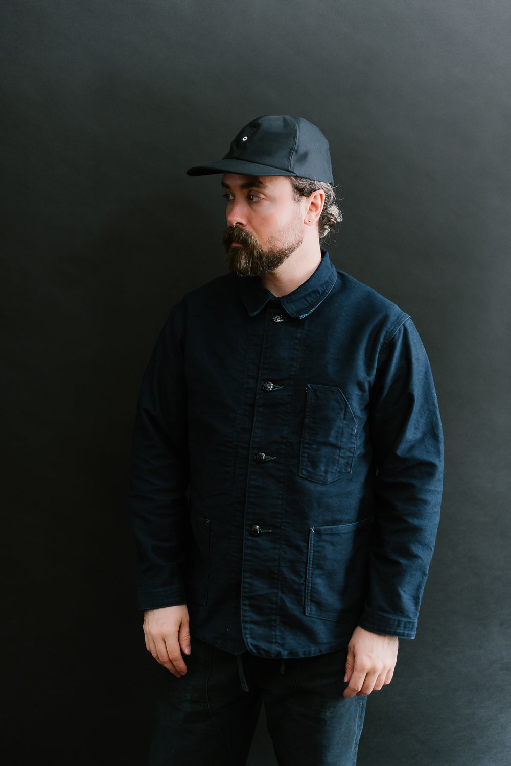 1101-MI - No. 1 Jacket Vintage Moleskin - Indigo