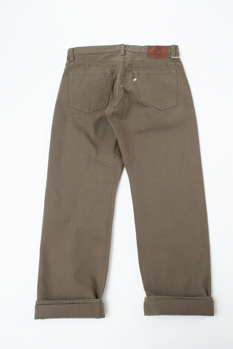 1176-OLV - 13.5oz Heavy Duck Cloth Olive - Regular Straight