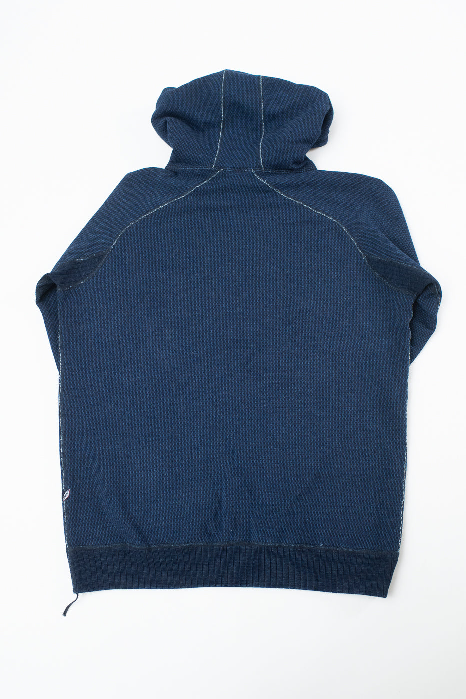 5410-3 - Yarn Dyed Sashiko Hoodie Sweatshirt - Indigo