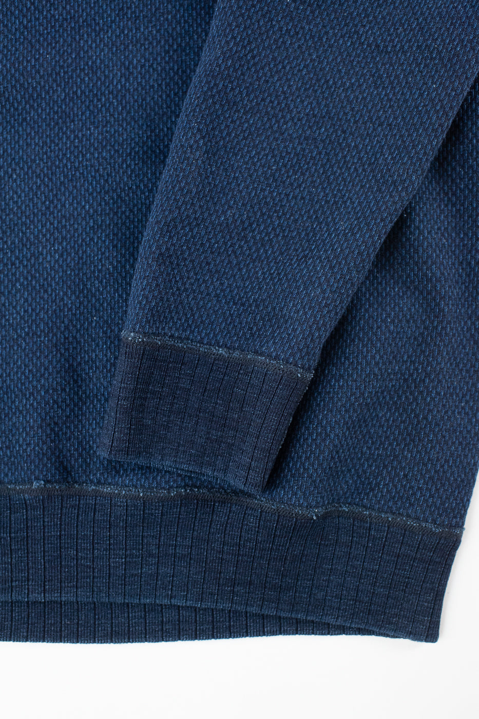 5409-3 - Yarn Dyed Sashiko Sweatshirt - Indigo