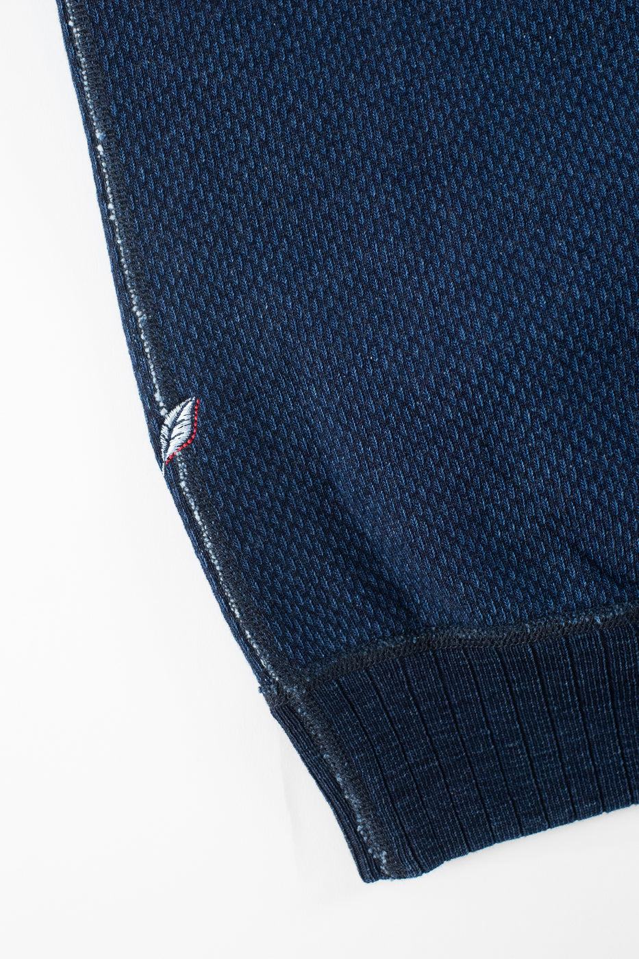 5409-3 - Yarn Dyed Sashiko Sweatshirt - Indigo