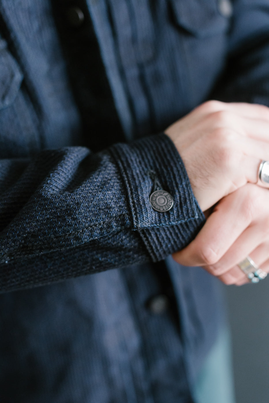 6220-ID - Sashiko Type II Jacket - Indigo x Black