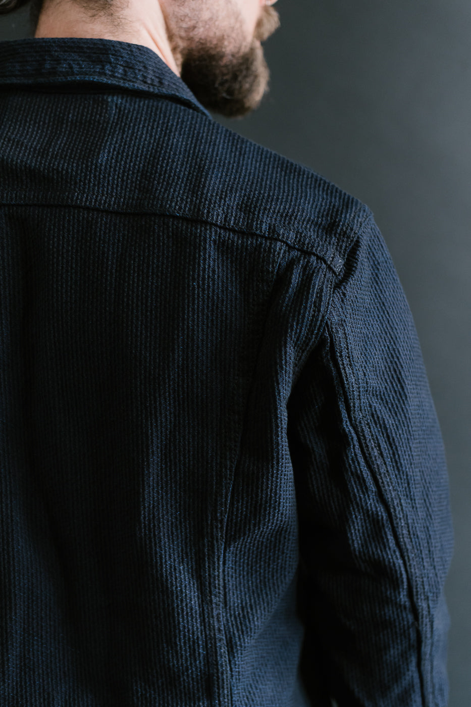 6220-ID - Sashiko Type II Jacket - Indigo x Black