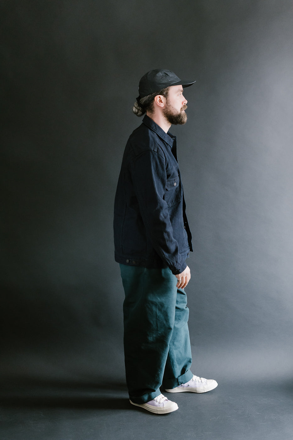 6220-ID - Sashiko Type II Jacket - Indigo x Black