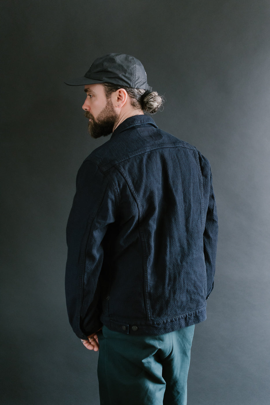 6220-ID - Sashiko Type II Jacket - Indigo x Black