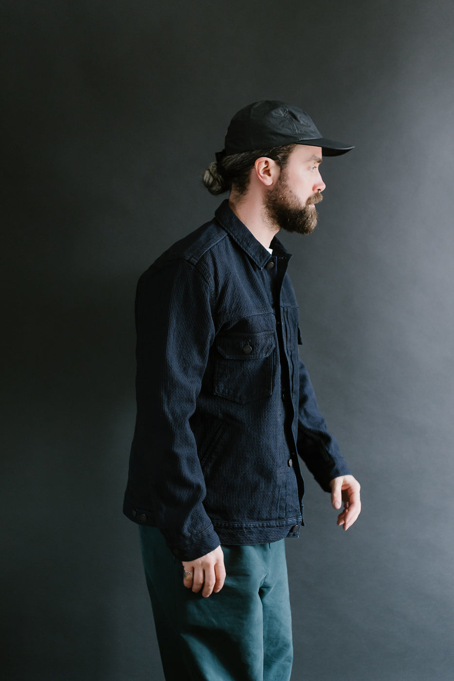6220-ID - Sashiko Type II Jacket - Indigo x Black