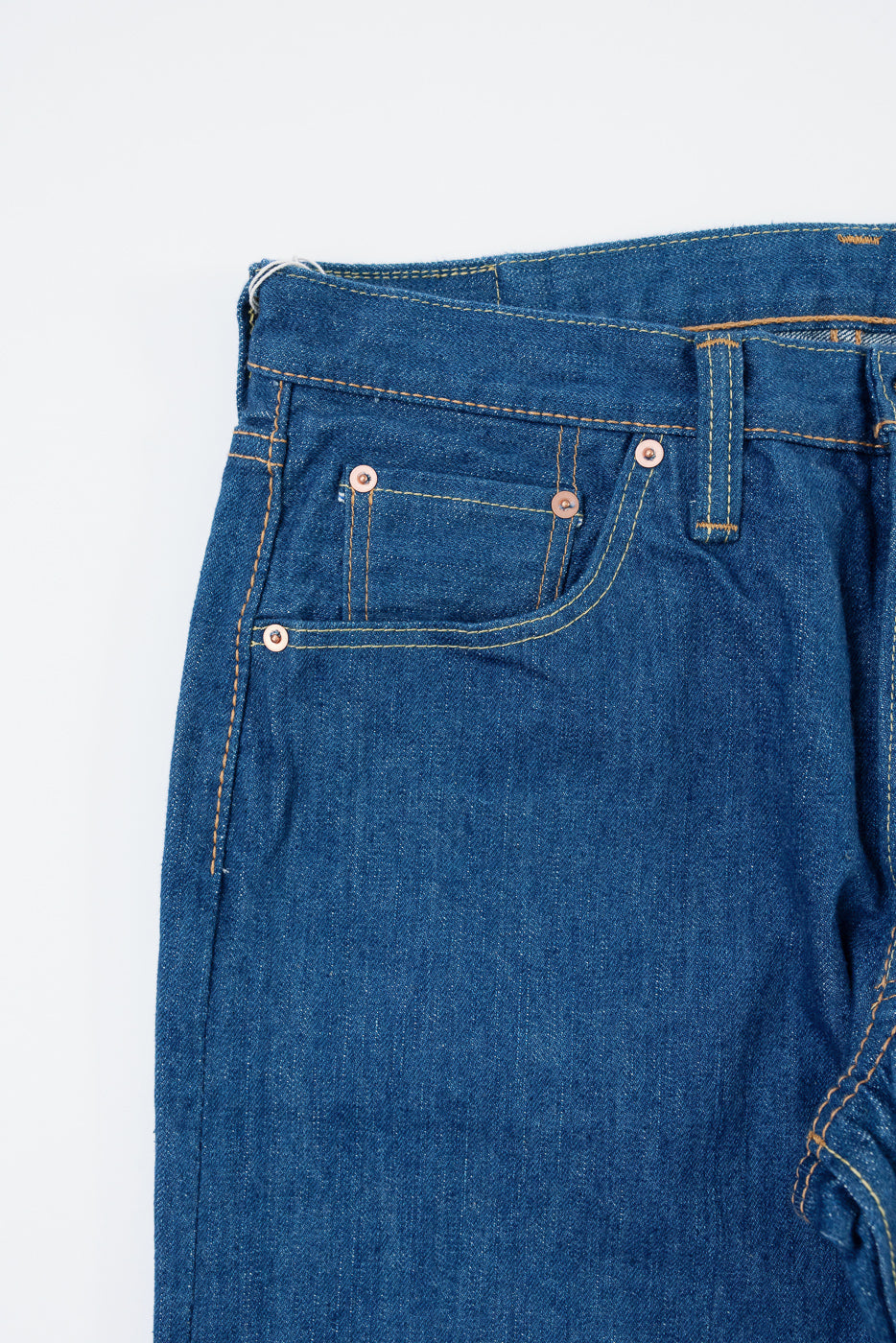 GRE-019 - 14oz Greencast Indigo Selvedge Jeans - Relaxed Tapered