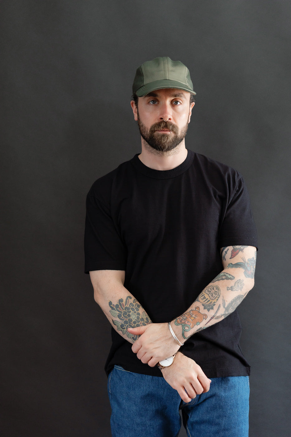 SS-5011-IDBK - Jersey Crew Neck Short Sleeve T-shirt - Black Indigo