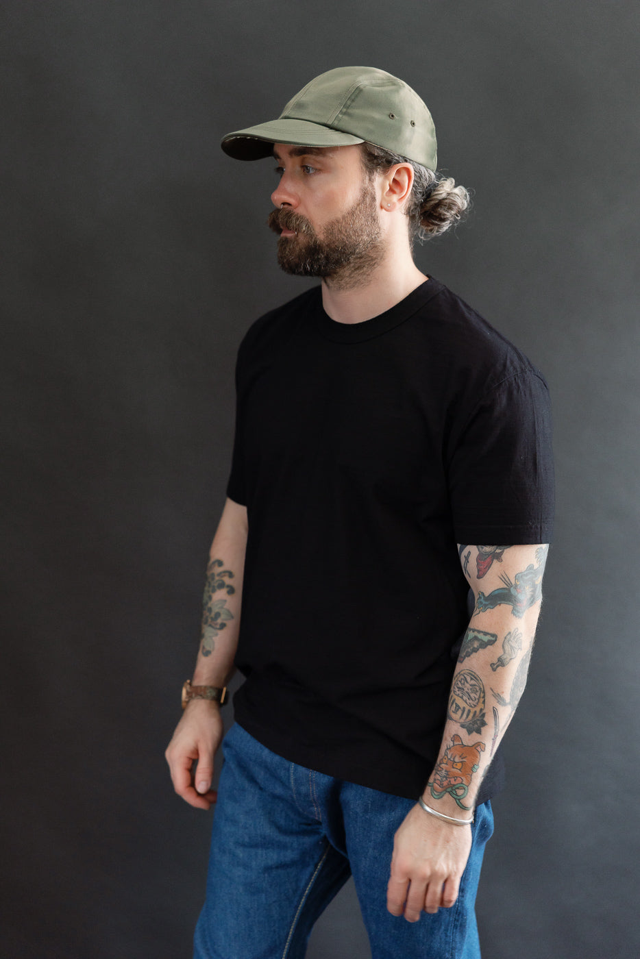 SS-5011-IDBK - Jersey Crew Neck Short Sleeve T-shirt - Black Indigo