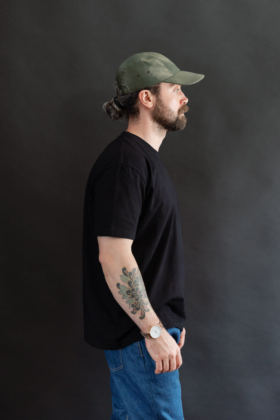 SS-5011-IDBK - Jersey Crew Neck Short Sleeve T-shirt - Black Indigo