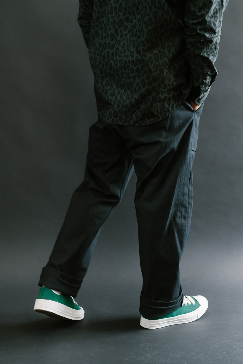 10oz - Herringbone Fatigue Pants - Black