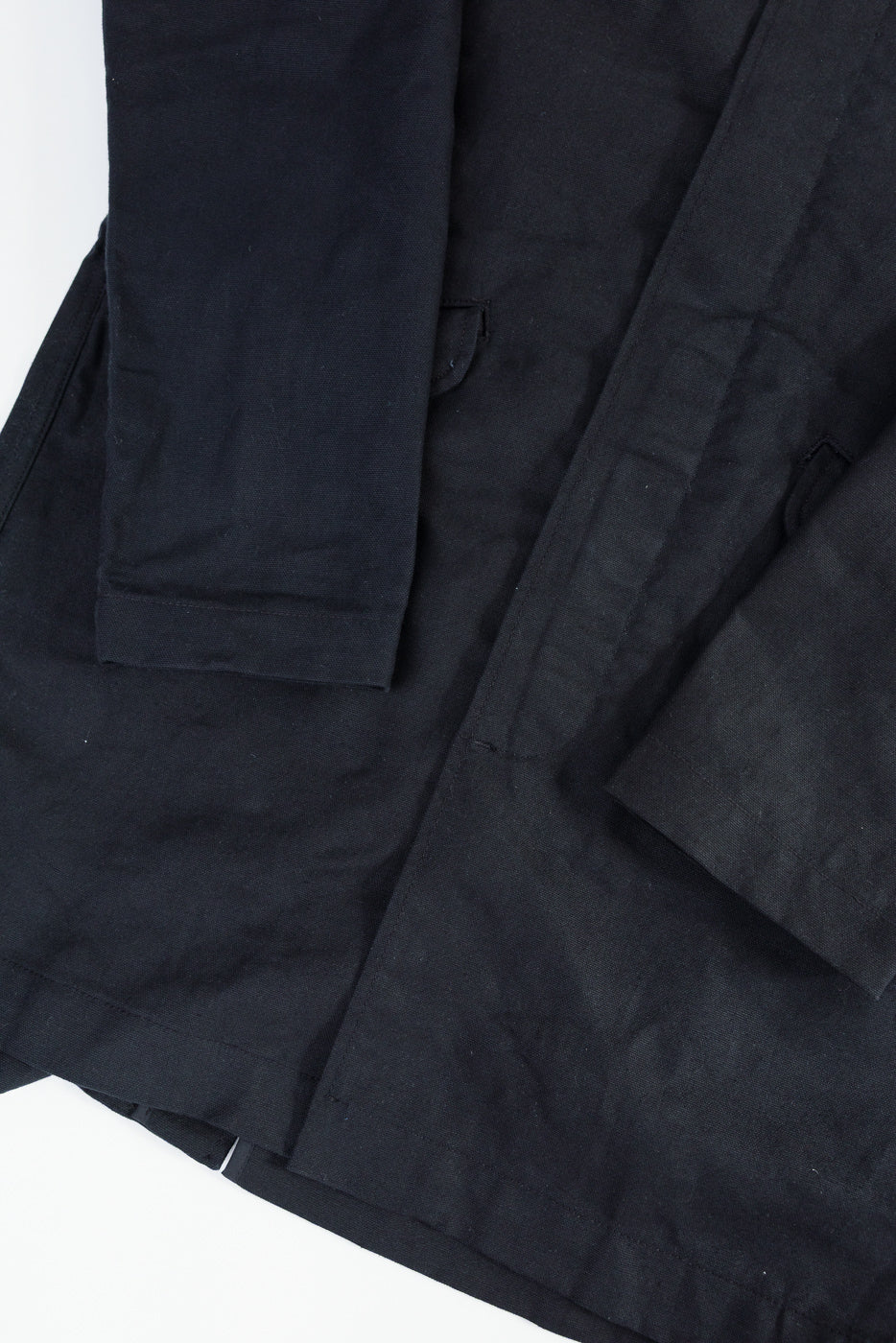 10oz - Trench Coat Dry Waxed Canvas - Black