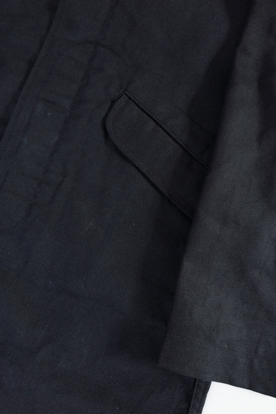 10oz - Trench Coat Dry Waxed Canvas - Black