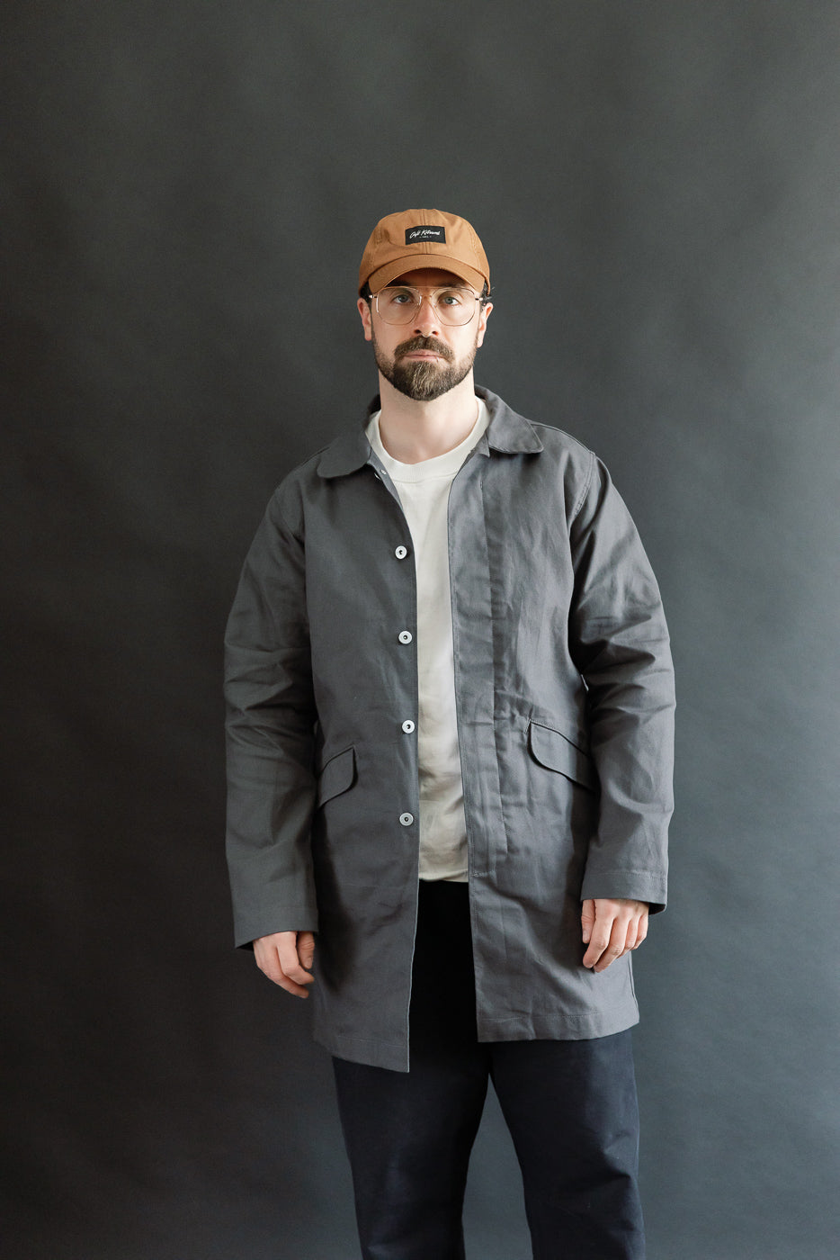 10oz - Trench Coat Dry Waxed Canvas - Grey | Dant