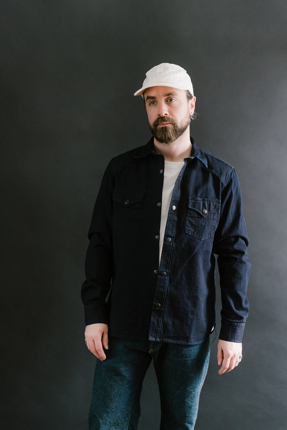 11oz - ISC Western Shirt - Indigo Selvedge Canvas