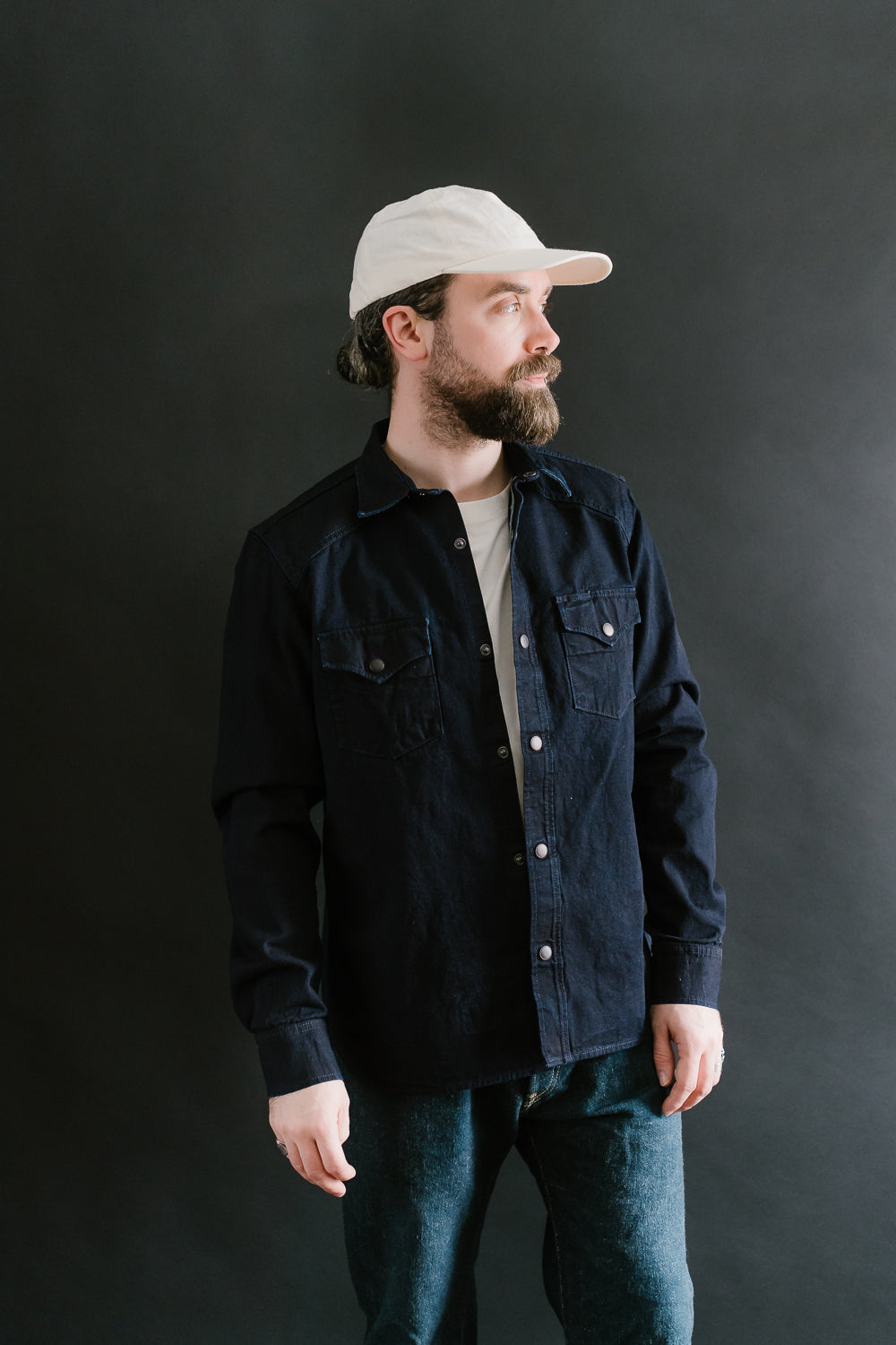 11oz - ISC Western Shirt - Indigo Selvedge Canvas