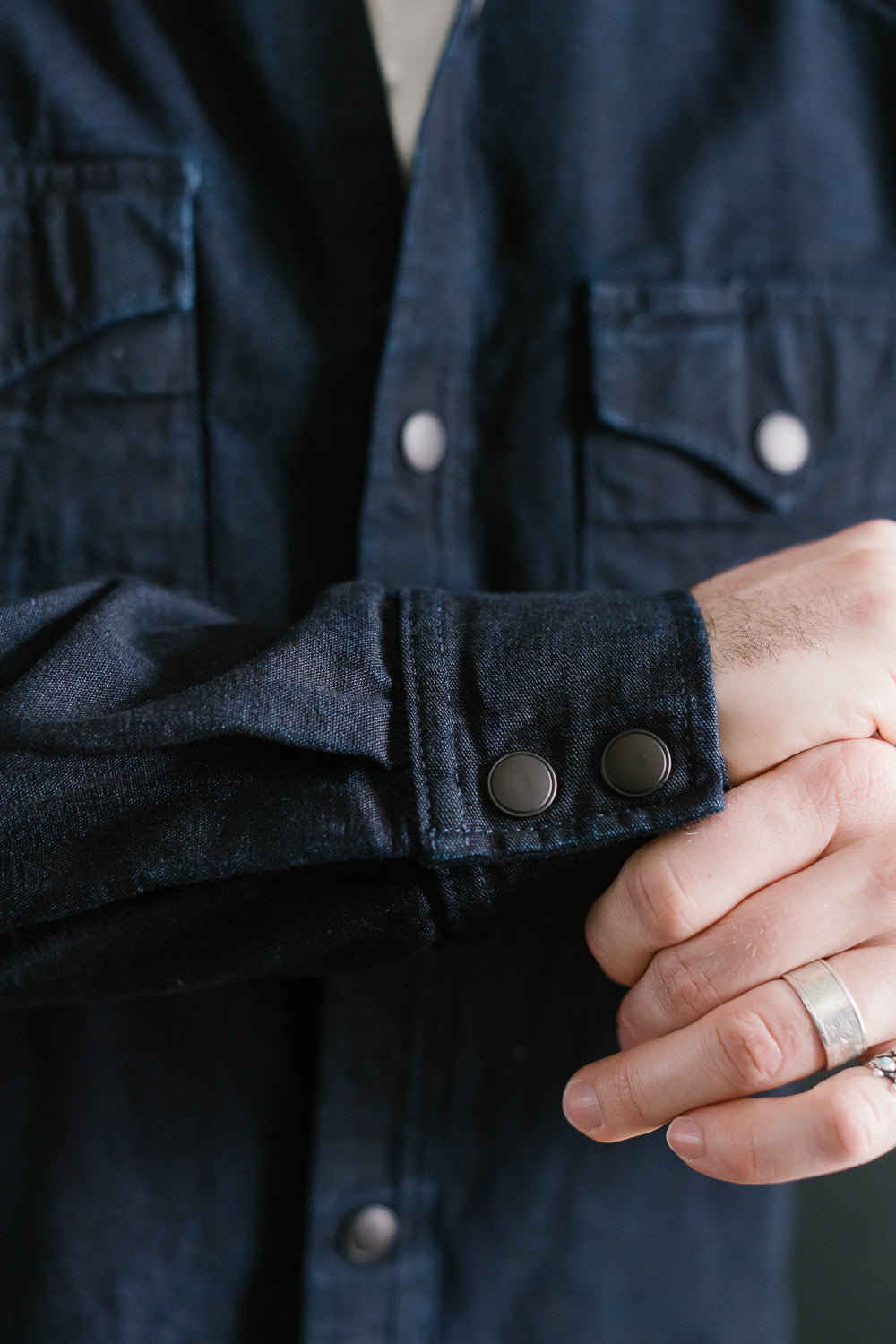 11oz - ISC Western Shirt - Indigo Selvedge Canvas