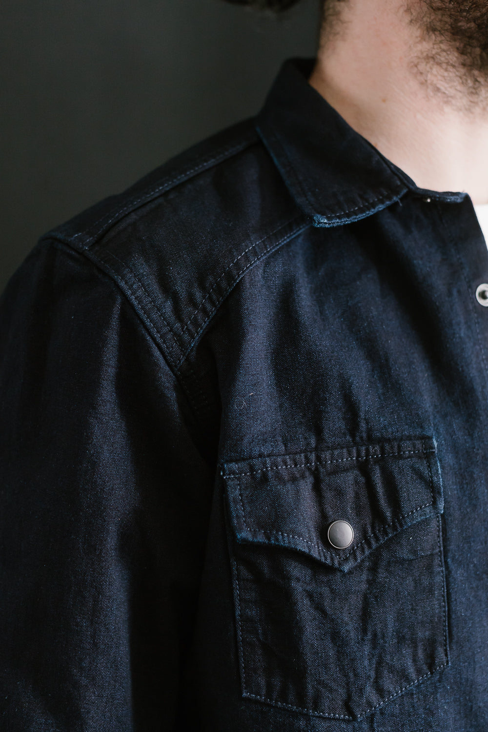 11oz - ISC Western Shirt - Indigo Selvedge Canvas