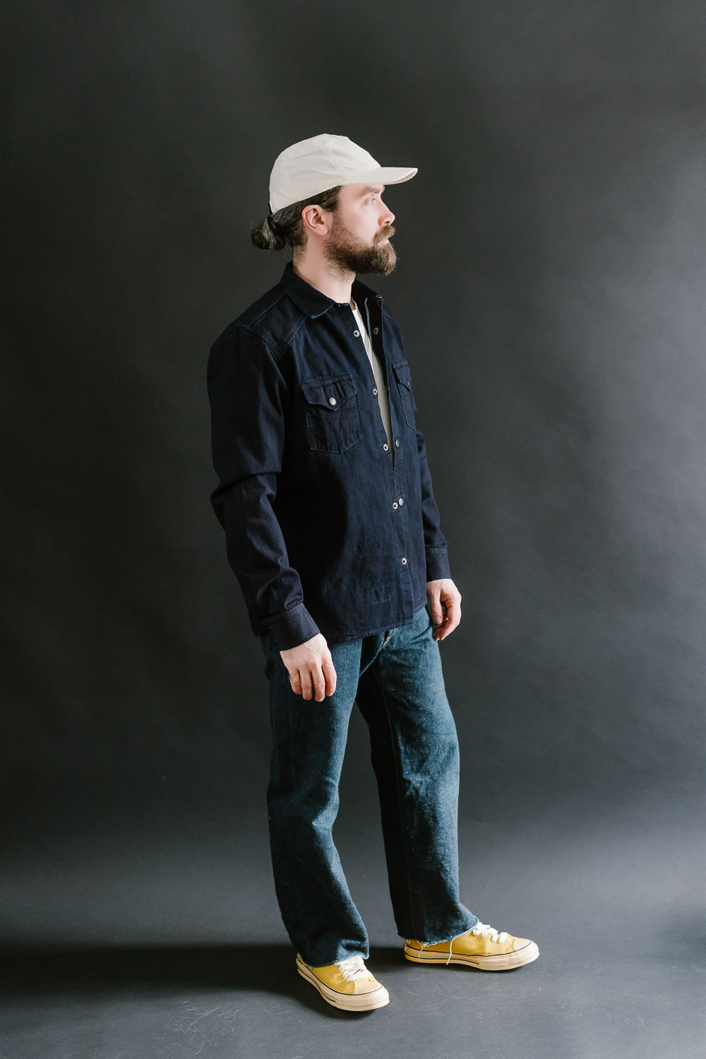 11oz - ISC Western Shirt - Indigo Selvedge Canvas