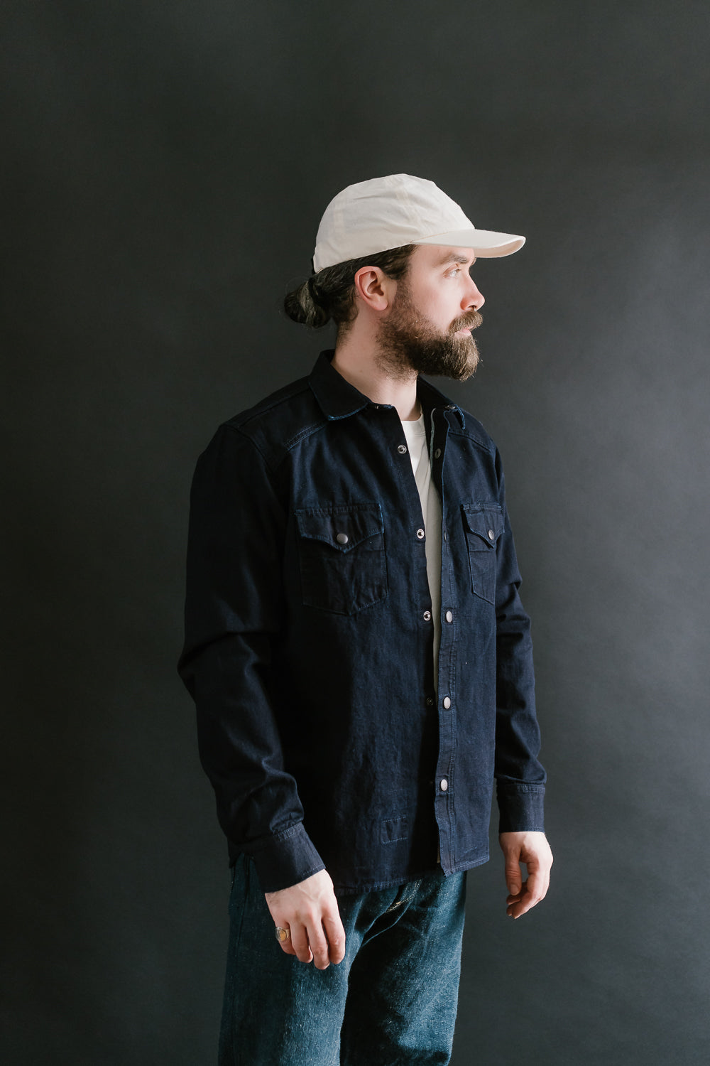11oz - ISC Western Shirt - Indigo Selvedge Canvas