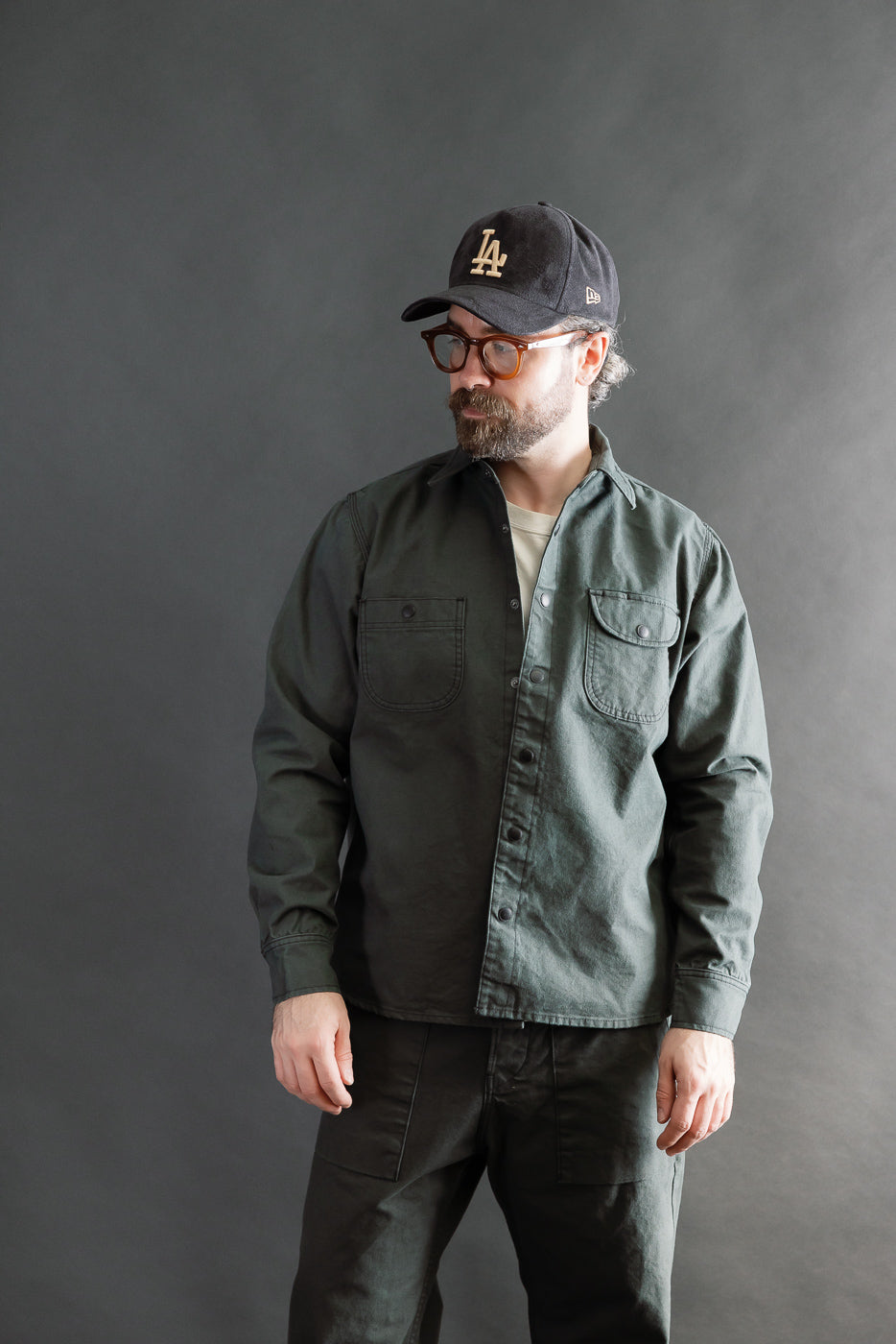 11oz Work Shirt - Dyed Canvas Ash | Dant