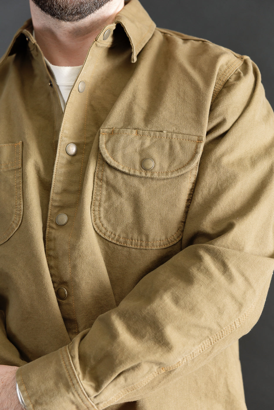 11oz Work Shirt - Dyed Canvas Golden Brown