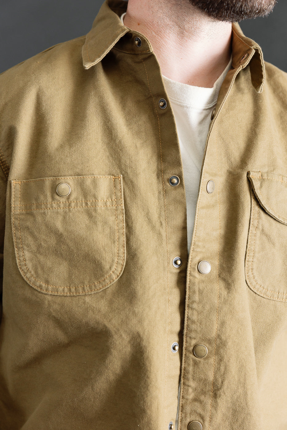 11oz Work Shirt - Dyed Canvas Golden Brown